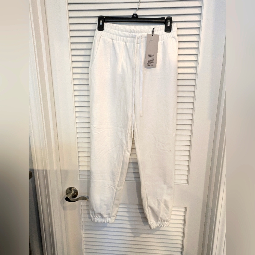 Sportivo White Girl Jogger Pants Size XS